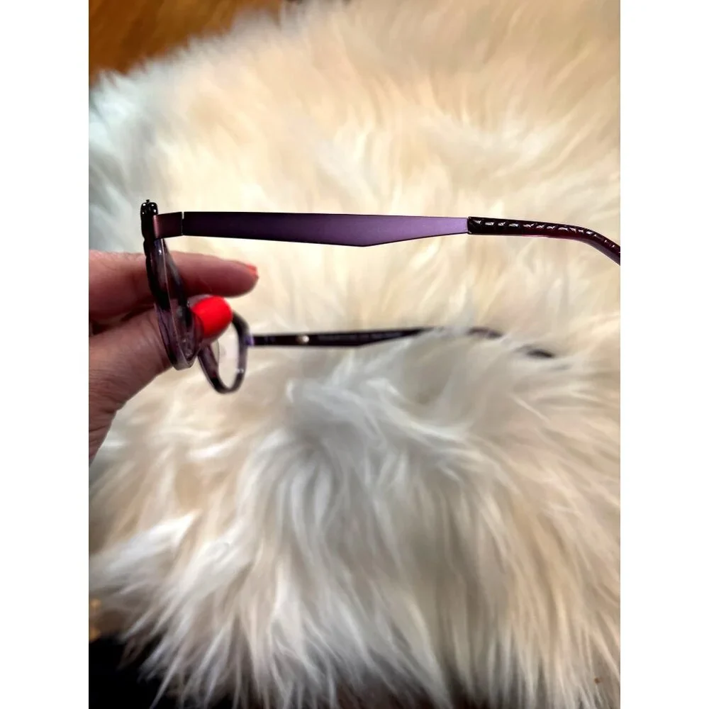 Bon Vivant Charline Eyeglass Frames Handmde In Italy 51 19 145 Lightweight Round